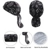 GUIFIER 4 Stück Bandana Cap Kopftuch mit Schirm, Atmungsaktiv Radmütze