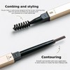 Lamela Double Sided Eyebrow Pencil with Brush, Brown and Transparent