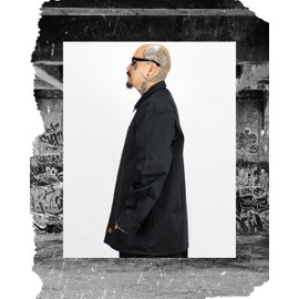 FB County Heavyweight Kackies Long Sleeve Work Shirts for Men, Black, Extra Large - Casual Fit Cotton-Poly Shirts with Double Pockets & Buttons