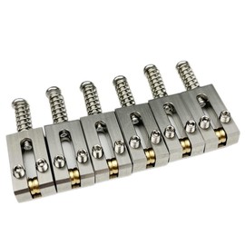 Kaynes 6 monturas de puente de guitarra – Puentes de trémolo de acero inoxidable para Fender Telecaster Tele Stratocaster Strat ST TL Style guitarra eléctrica de repuesto (10,5 mm)