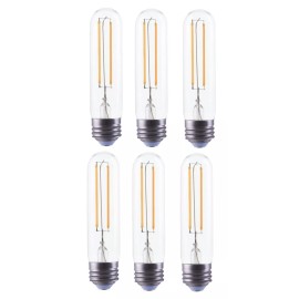 Bioluz LED T10 Dimmable LED Filament Bulb 4W (40W Equivalent) 450 lumens Soft...