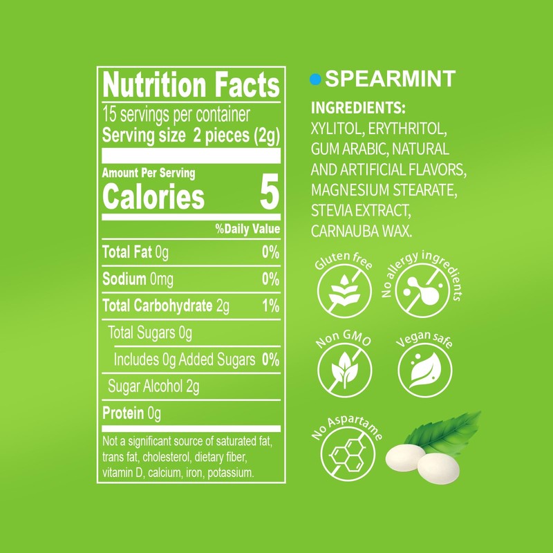 DC24 DAILY CARE Xylitol Erythritol Mints, No Aspartame Sugar Free