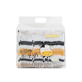 Qukaim Gentle Wet Wipes for Sensitive Skin - Pack of 50 Environmentally Friendly Hand & Face Wipes | Cow Themed Mini Portable Packs | Biodegradable, Plastic Free | Ideal for Travel