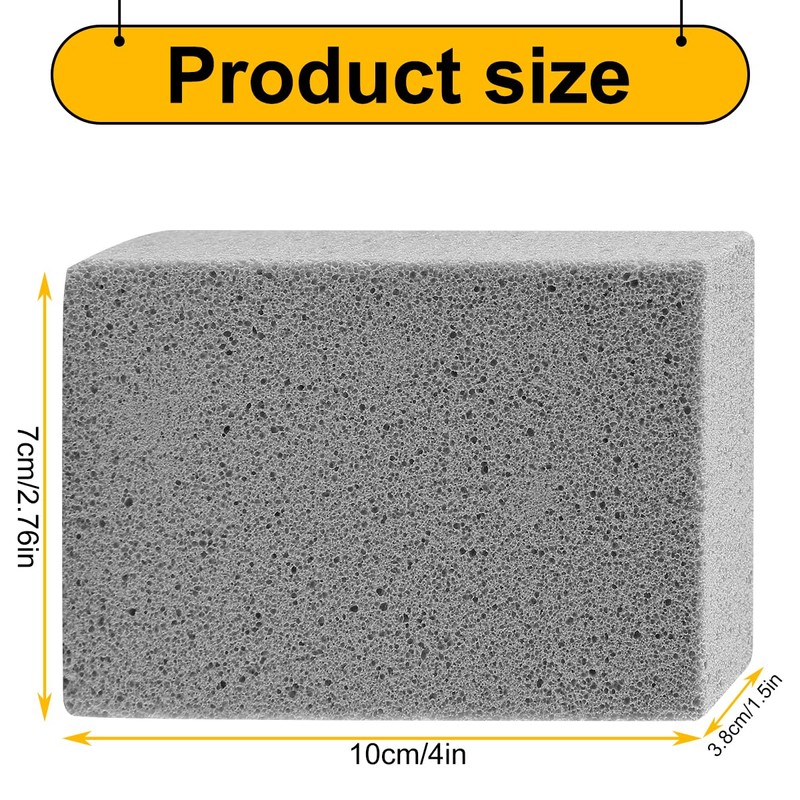 Thyonta Pumice Stone for Cleaning 4PCS Barbecue Cleaning Bricks Griddle
