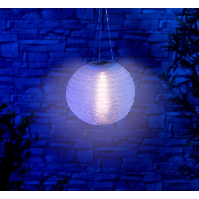 Lunartec Solar Garden Lantern: Set of 2 Solar LED Lanterns,