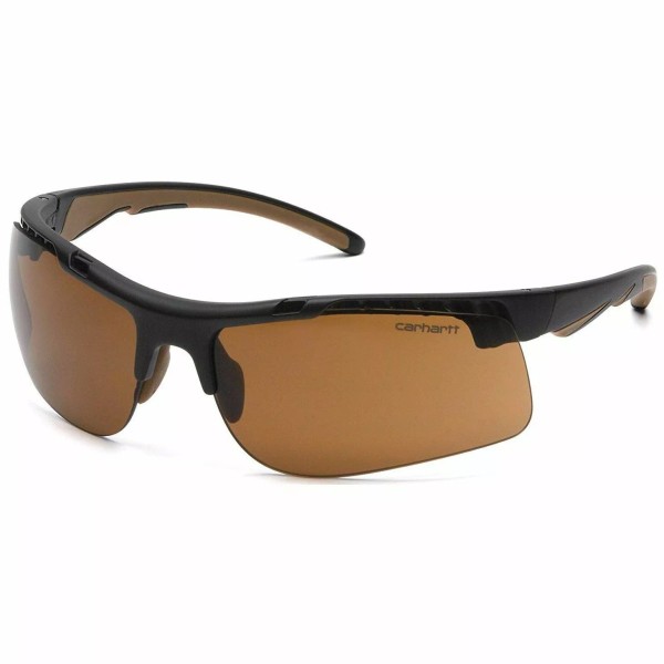 Carhartt Rockwood Glasses Black Frames and Sandstone Lens Anti Fog
