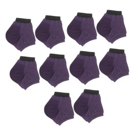 PACKOVE 5 Pairs Moisturizing Gel Heel Socks for Cracked Dry Skin Ankle Socks for Foot Care Soft Cotton Material Purple Relieves Cracks and Enhances Skin Flexibility Daily Use for Running
