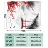Japanese Samurai Blanket for Women Cherry Blossom Gifts 50"x40"