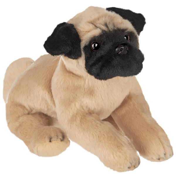 Bearington Lil' Pugsly Small Plush Pug Stuffed Animal Puppy Dog, 6 inch