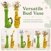 2 Pcs Quirky Cat Vases, Whimsical Resin Kitty Flower Vases,