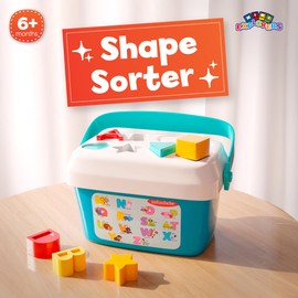 Lollipop Shape Sorter Toy for 10+ Months – BPA-Free Educational Game with 8 Shapes and Letters, Safety Tested for Infants, Enhances Early Learning and Motor Skills