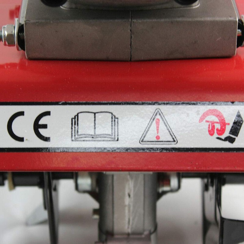 Mini Tiller Cultivator, Commercial 2HP 52CC Air-Cooled 2 Stroke Single