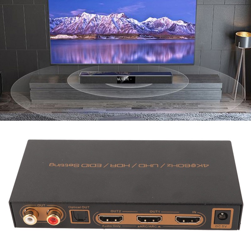 HD Multimedia Interface Sound Extractor 4K 60Hz HDR HD Multimedia