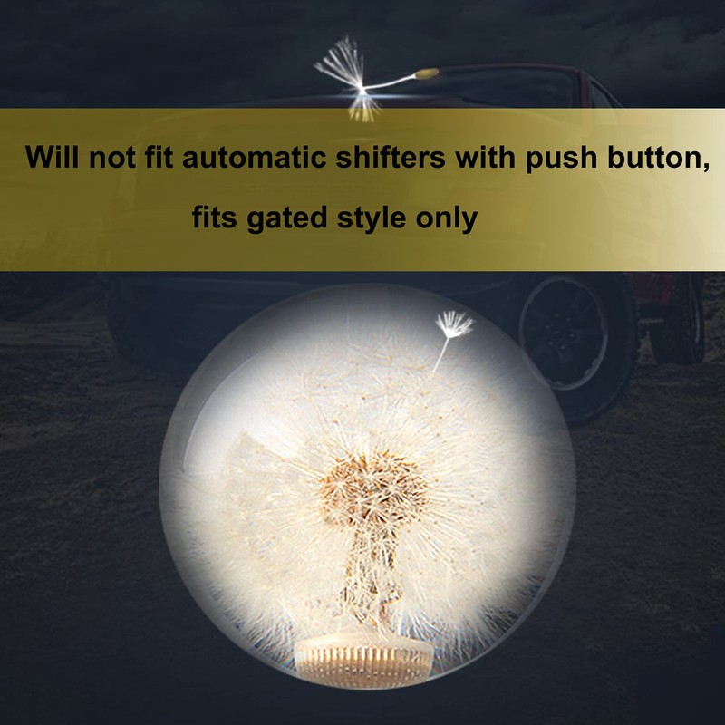 AUTENS Dandelion Flowers Manual Gear Shift Knob Ball, Universal Crystal