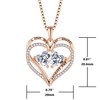 Oskani Women Heart Pendant Necklace 925 Sterling Silver Necklace for