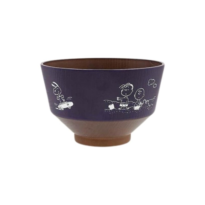 Marimo Craft SPZ-3861 Snoopy Soup Bowl, Indigo, Approx. Φ4.3 x