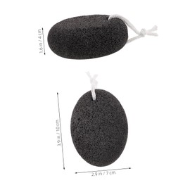BIUDECO Natural Pumice Stone Foot Callus Remover Pedicure Foot Scrub Lava Pedicure Tools 3pcs Exfoliating File