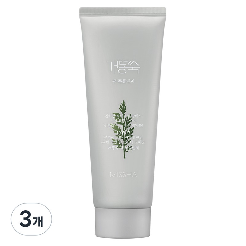 Partner_Reference 미샤 개똥쑥 팩 폼 클렌저 150ml 3개 / 미샤