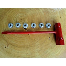 For  Husqvarna Chain Saws New Chainsaw 6 Bar Nuts and one T-Wrench Fits For Most Husky Saws Husqvarna saws