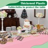 Kongdaoth Pink 14 Pack 54 x 108 Inch Plastic Tablecloths,
