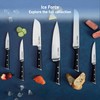 T-fal Ice Force German Stainless Steel Santoku Knife 7 Inch,