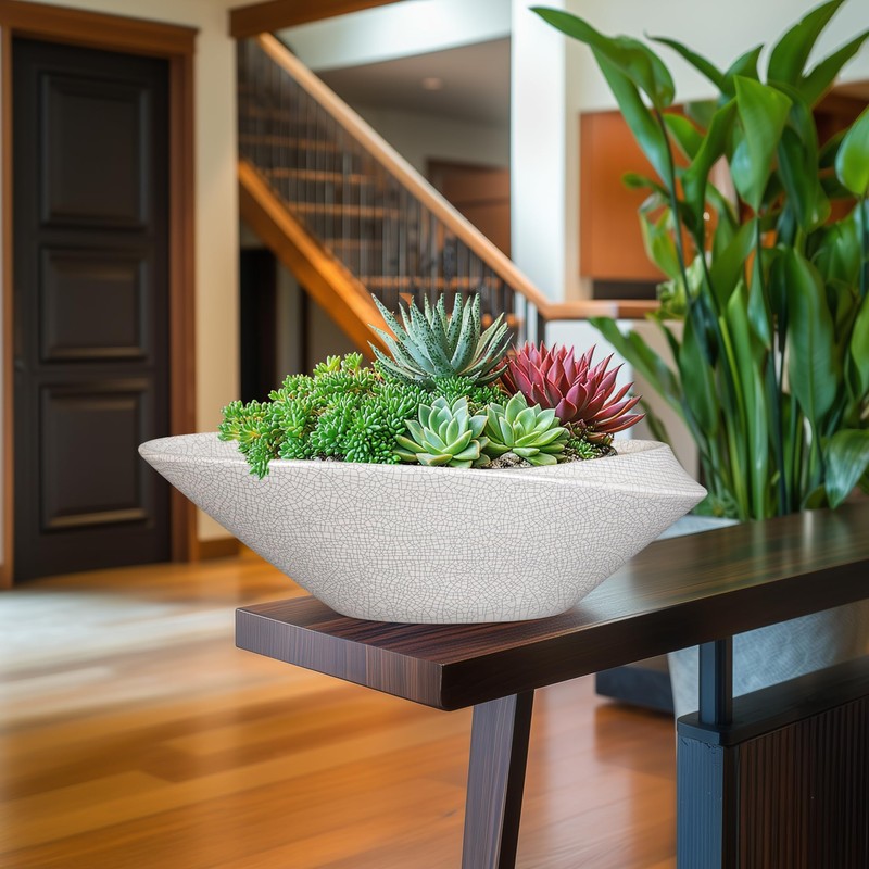 EPFamily Bonsai Pots - 18 Inch Ceramic Plant Pot for