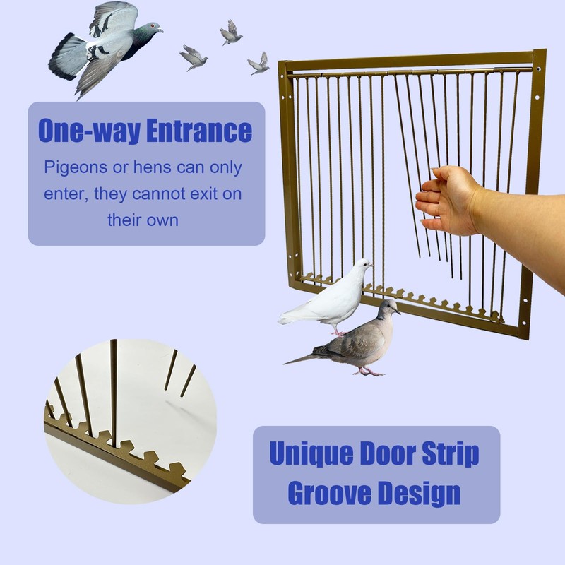 15" H Chicken Pigeon Trap Cage Birdcage Small Animal Trap