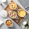 MALACASA Mini Cocotte Set - 14 OZ Small Casserole Dishes