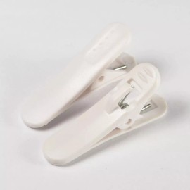 Generic Brand New 10 Pcs Headphone Headset Cable Cord Clip Holder - White