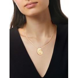 LILIE&WHITE Summer Necklace with Shell Pendants - Maritime Gold Chain with Starfish, Shells - Beach Jewellery for Women Summer Holidays and Everyday Use, Copper, No Gemstone