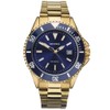 Sekonda Mens Sport Navy Blue Dial Gold Plated Bracelet Watch