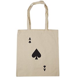 Hippowarehouse Ace Of Spades Card Illustration Tote Shopping Gym Beach Bag 42cm x38cm, 10 litres