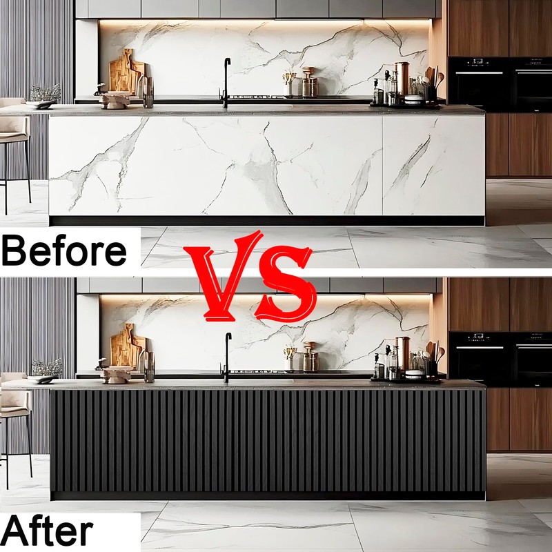 94.5 x 23.6 in Acoustic Wood Wall Panels,3D Flexible Soundproof
