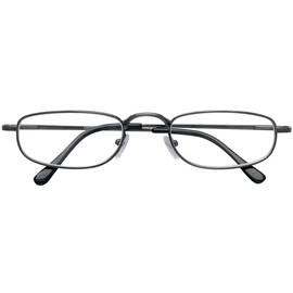 Spring Hinge Reading Glasses, 3 Pack, 4.00X, Gold/Chrome/Silver