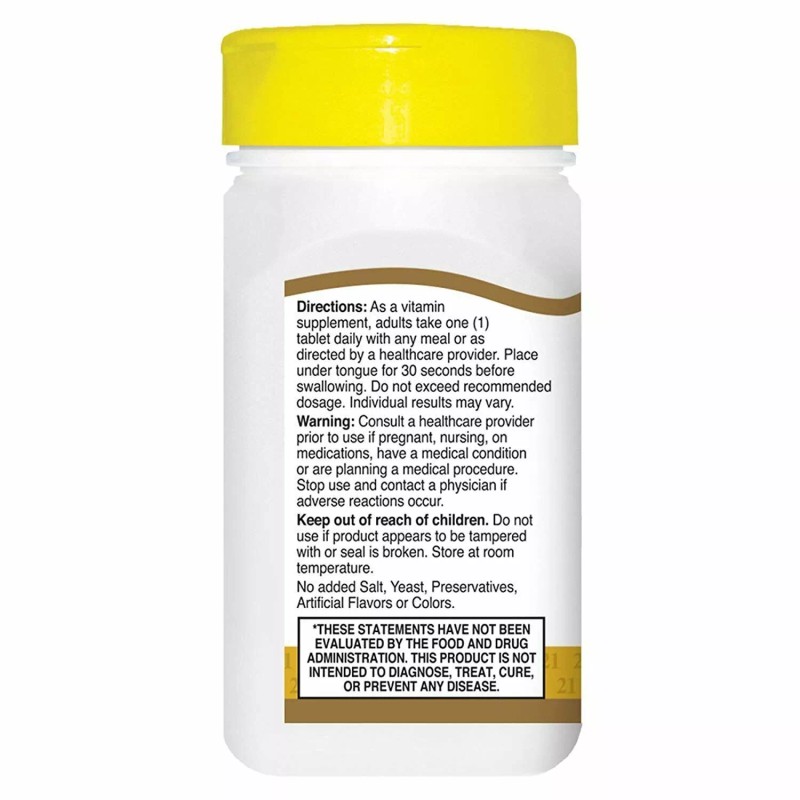 21st Century Energy Support B-12 Sublingual Tablets Cherry Flavor 2500mcg