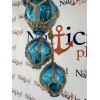 The Nautical Place 5 x 2" Aqua Glass Fishing Floats