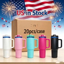 40 Oz H2.0 Durable Insulated Flask 40oz Stainless Steel Sippy Cup for Daily Office Outdoor Activitycolor: black & white mixed, capacity: 40 oz