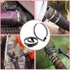 BOTTEN 6pcs Black Hose Clamp,3"-4"Inch(78-101mm)304 Hose Clamps Stainless Steel Adjustable