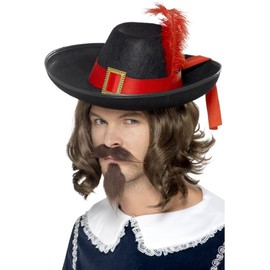 Smiffy's Men's Musketeer Hat One Size Multicoloured