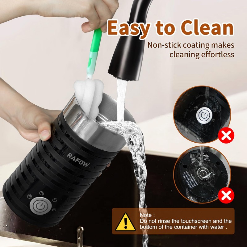 4 In 1 Electric Milk Frother Steamer - Hot and