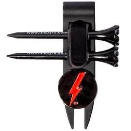 The Byrd Divot Clyp Golf Multitool - Divot Tool & Clip | Organizes Your Tees, Ball Marker & Divot Tool All in One | Essential Golf Gear for Focused Rounds | Golf Accessories for Men (Black)