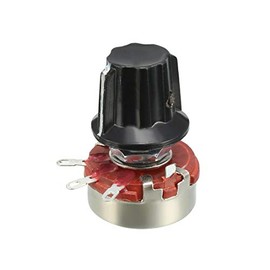 uxcell® WH118 1K Ohm Variable Resistors Single Turn Rotary Carbon Film Potentiometer w Knobs