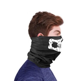 DTOL Skull Balaclava Bandana Bike Motorcycle Helmet Neck Face Mask Paintball Ski Mask