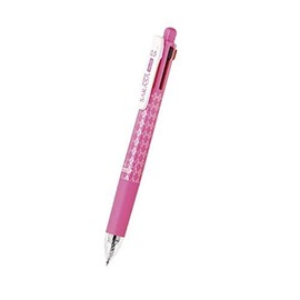 ZEBRA Multi Function Sarasa 4＋S Black/Red/Blue/Green Ink 0.5mm Ballpoint Pen, 0.5mm Mechanical Pencil, Pink Body (J4SA11-P)