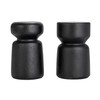 Bloomingville, Black, Mango Wood Salt and Pepper Shakers, Set of