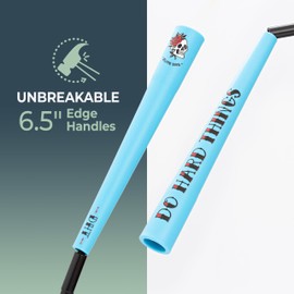 EliteSRS Do Hard Things - Cuerda de saltar con abalorio para fitness, asas de borde irrompibles de 6.5 pulgadas, sin enredos y ajustables, entrenamiento de cuerpo completo, abalorio de plástico