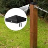Dunzy Post Caps Aluminum Pyramid Fence Deck Post Caps Cover