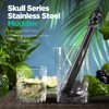 Homestia 4PCS Skull Muddler Set, 10 Inch 304 Stainless Steel