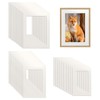 TTQiAnJ Pack of 30 Passepartout, 3 Sizes, White Passepartout Frame