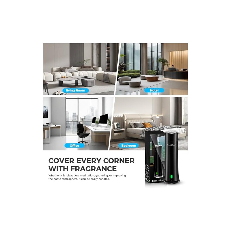 Waterless Scent Diffuser Kit — Covers 1,500 sq. ft. Suitable